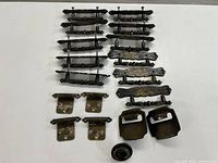 Full lot overview showing all hardware pieces