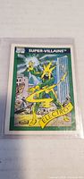 Front of Electro Super-Villains card in sleeve
