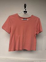 Front view of Koret Petite pink top