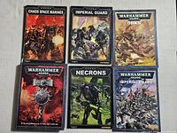 Group shot of six Warhammer 40K books