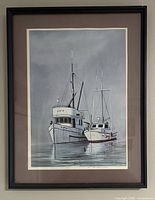 Front view of framed W. McMurray print showing image and frame