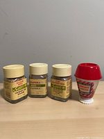 Front view of all four jars