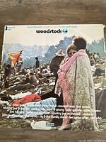 Front cover of Woodstock 3-LP soundtrack set