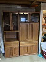 Full view of both modular cabinets assembled