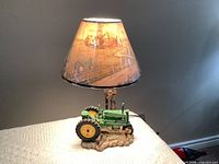 Full lamp with shade showing overall condition