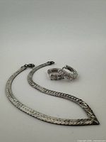 Bracelet and earrings full view