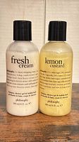 Both Philosophy 6 fl oz bottles side-by-side