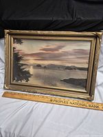 Front view of framed print showing artwork and frame
