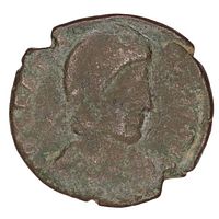 Obverse of Gratian maiorina coin with right-facing bust