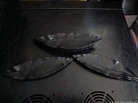 Three trays displayed to show leaf shape and color