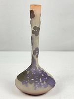 Full front view of vase showing shape and floral overlays
