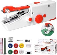handheld sewing machine with accessories and box