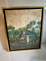 front view of framed print showing artwork and frame style