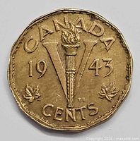 Reverse showing torch V design, date, and legends