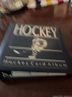 Front cover of Hockey Card Album binder