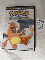 Front cover of DVD box set with Charizard artwork