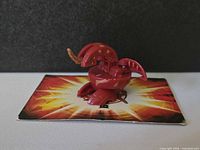 Bakugan Dragonoid opened on Gate Card front view