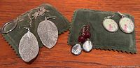 All jewelry pieces laid out on cloth