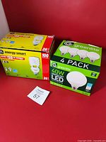 Both sealed boxes of light bulbs