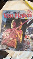 Front cover of "Positively Van Halen" magazine showing Eddie Van Halen and possible autograph