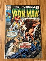 Front cover of The Invincible Iron Man #24 showing characters and 15¢ price