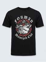 Front view showing entire T-shirt and chest graphic