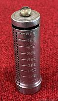 front view showing numeric scale and perforations