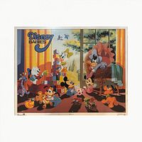 Front view of entire Disney Babies lithograph
