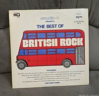 Front cover of Studio 4 "The Best of British Rock" double LP