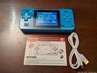 Console front with manual and USB cable