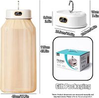 collage showing folded and assembled dryer, dimensions, packaging