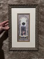 Front view showing full framed artwork