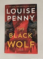 Front cover of The Black Wolf showing title, author name, artwork