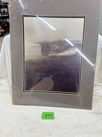 Full view of matted photograph in sleeve
