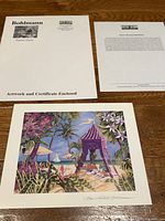 Print, certificate, folder overview