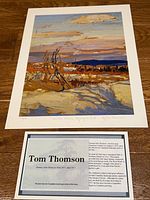 Full view of numbered print with information card