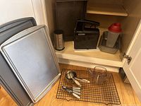All items grouped in cabinet