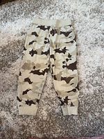 Front view of George camo jogger pants