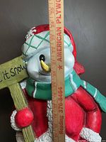Height measurement with yardstick indicating 24 inches