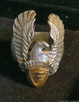 Front view showing eagle wings, head, and shield detail