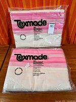 Both sealed Texmade Ibex sheets front view