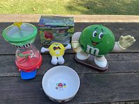 All five items arranged on table showing full lot
