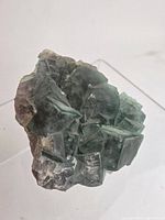 Front view showing sea-green cubic fluorite faces