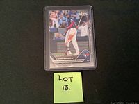 Front view of Vladimir Guerrero Jr. Topps Now card in top-loader