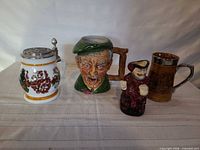 Group shot of four ceramic pieces