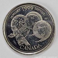 Reverse showing January millennium design