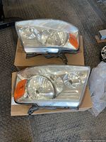 Both headlight assemblies top view