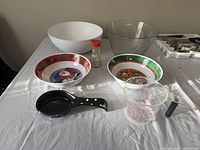 All seven kitchen items arranged on table
