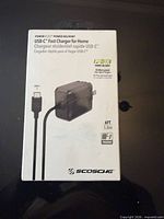 Front of retail box displaying product image and specs
