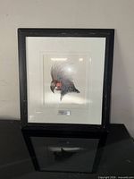 Framed print full view showing frame, mat and image